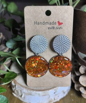 Glitter orange