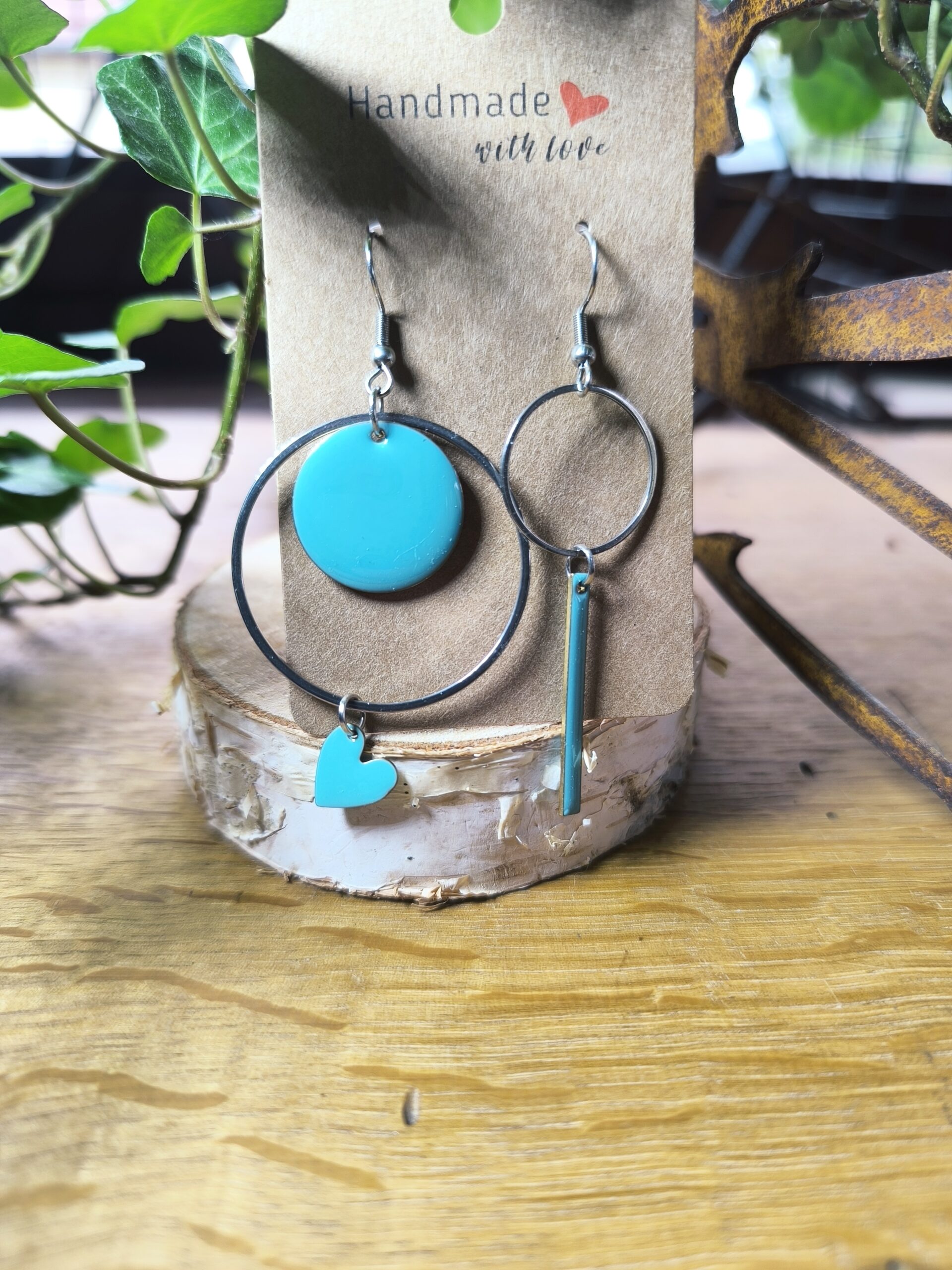 Asymérique emaille turquoise