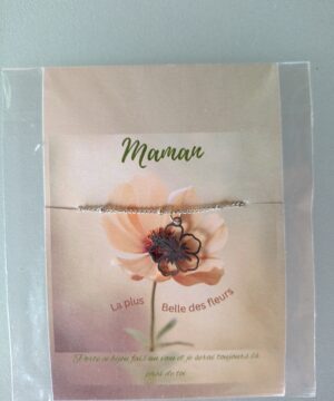 Carte collier la plus belle des fleurs