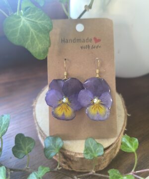 Boucles pensée bleu doux