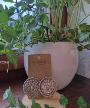Boucles capsules : vieux rose