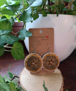 Boucles capsules :Fleur vintage