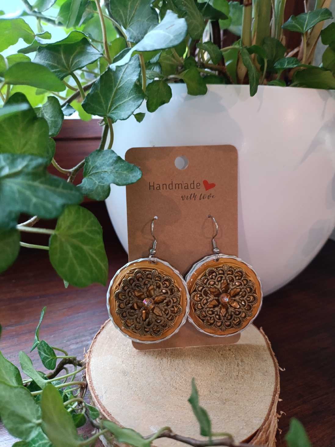 Boucles capsules :Fleur vintage